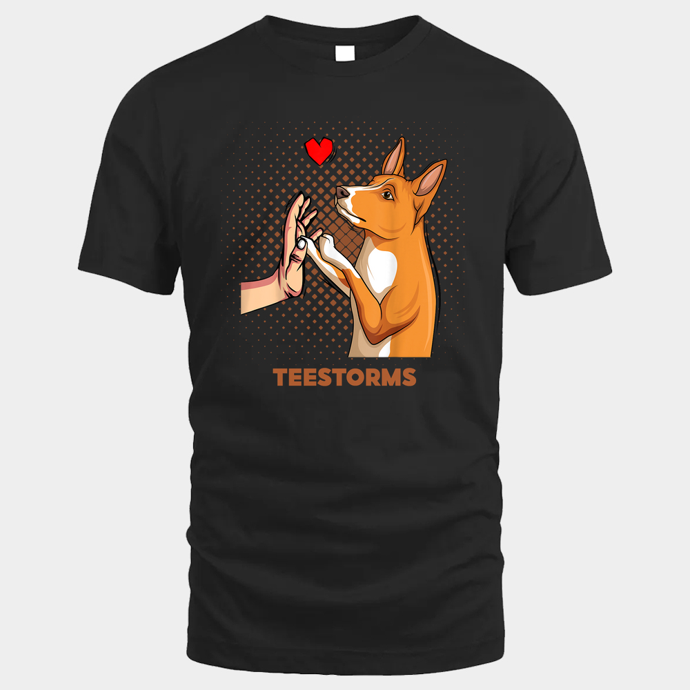 Basenji Dog Lover Long Sleeve- Black